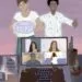 Illustration depicting an online funeral